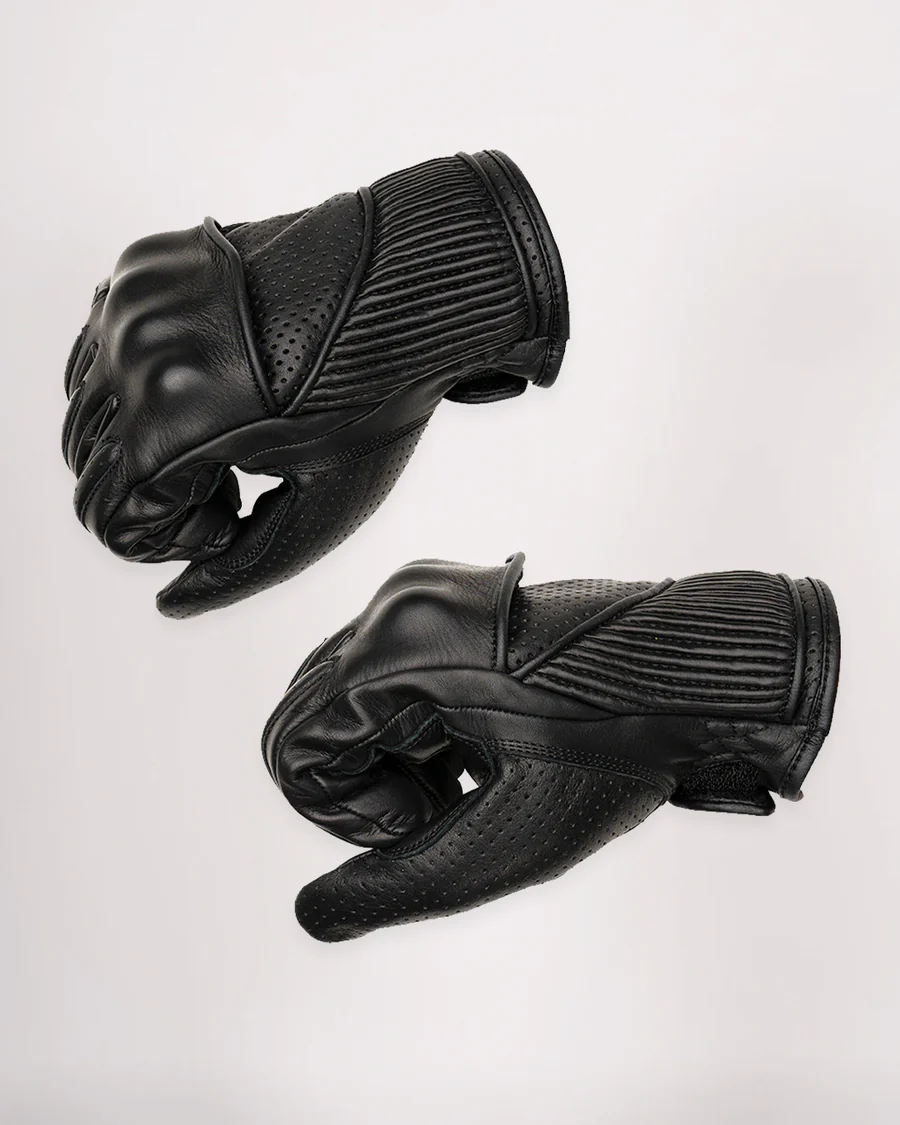 Viceroy Armored Leather and Silk Motorcycle Glove - Image 2